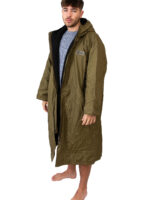 Xtreme Green Changing Robe with Black Fleece Lining