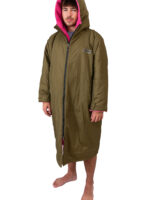 Xtreme Green Waterproof Jacket With Pink Fleece Lining