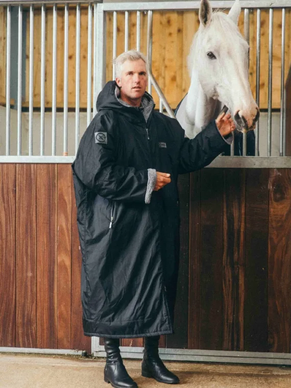 Xtreme Black Waterproof Jacket With Grey Fleece Lining