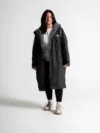 Xtreme Black Waterproof Jacket With Grey Fleece Lining
