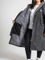 Xtreme Black Waterproof Jacket With Grey Fleece Lining