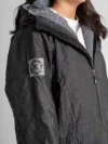 Xtreme Black Waterproof Jacket With Grey Fleece Lining