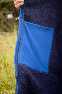 Blue/Blue Colourway Inside Large Fleece Pocket