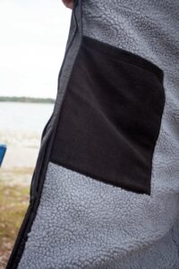 Black/Grey Colourway Large Fleece Pocket