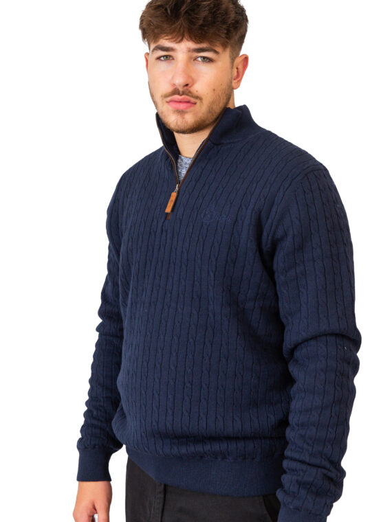 Xtreme Woolly Pully - Blue with Blue Fleece Lining