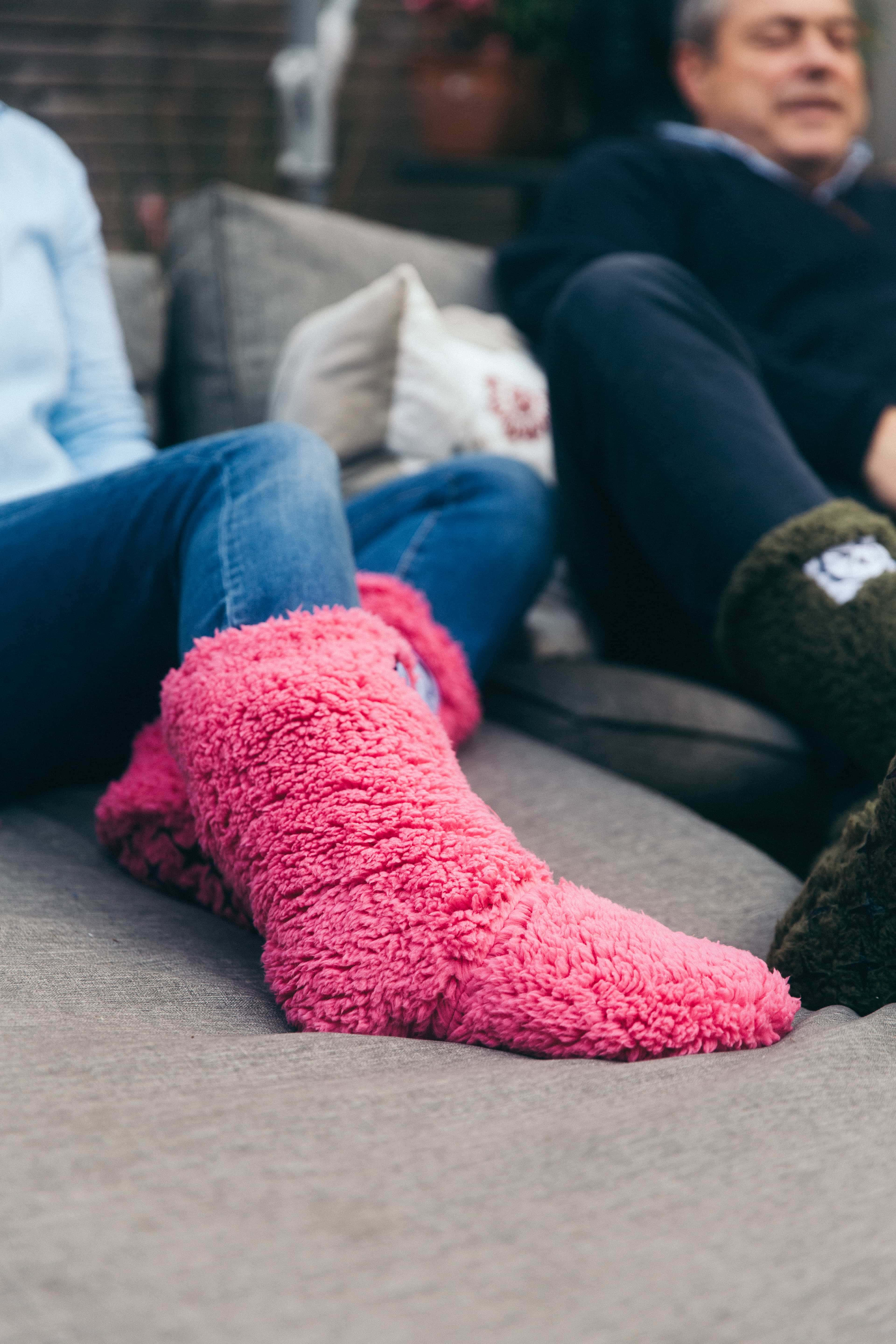 Xtreme Pink Sock Boots - Furry Perfect Pink