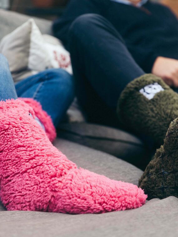 Fuzzy 2025 sock booties