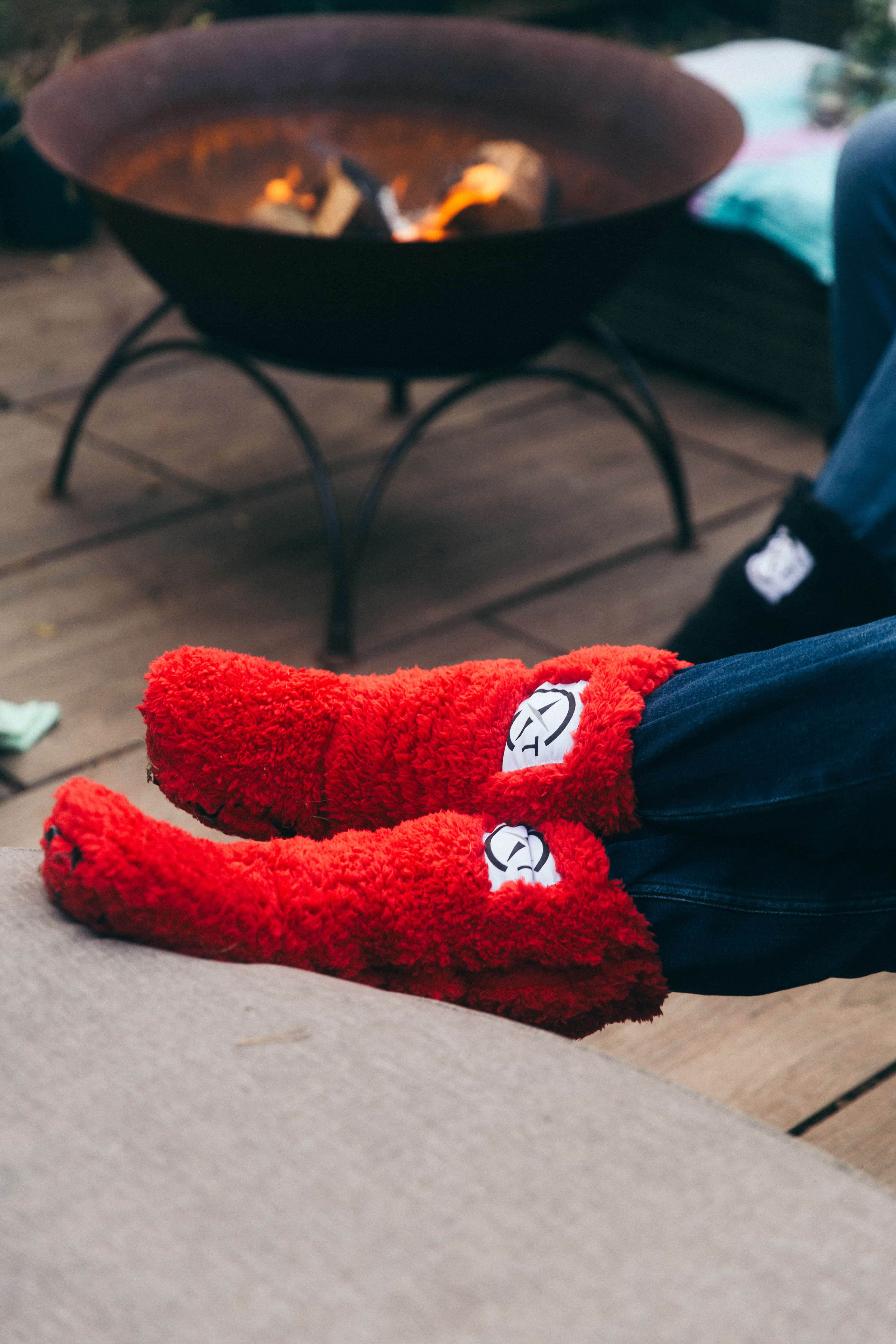 Xtreme Red Sock Boots - Furry Racing Red