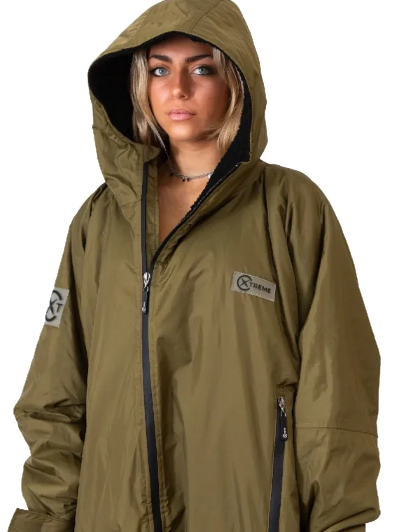 Xtreme Green Waterproof Jacket With Black Fleece Lining