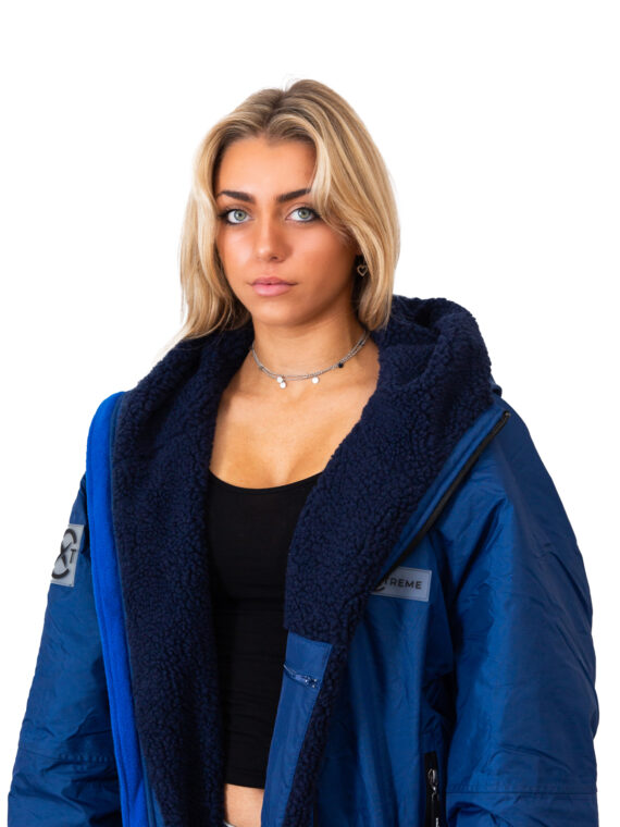 Xtreme Blue Changing Robe with Blue Fleece Lining