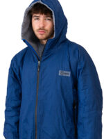 Xtreme Navy Waterproof Jacket With Grey Fleece Lining