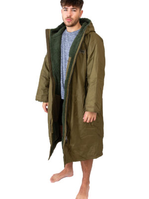 Xtreme Green Changing Robe with Green Fleece Lining
