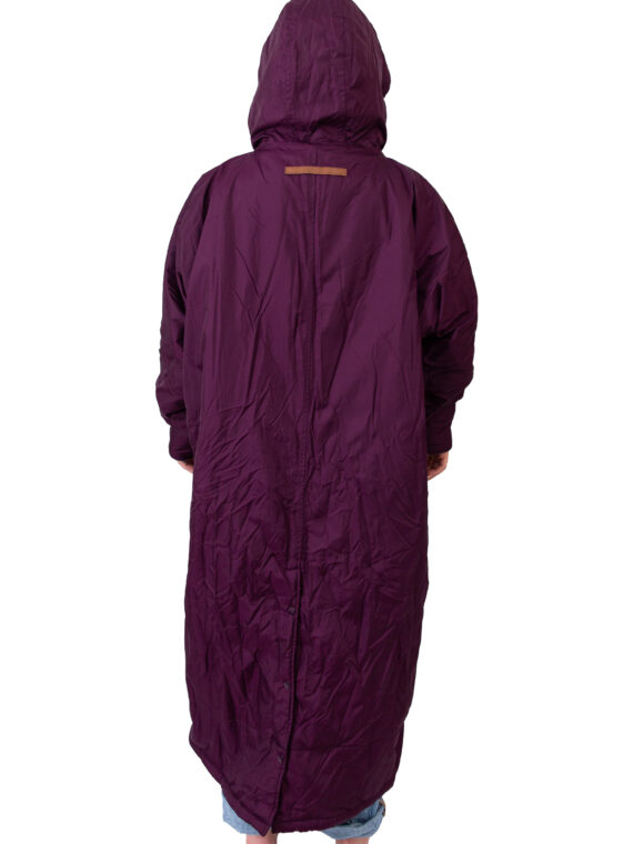 Xtreme Purple Changing Robe with Grey Fleece Lining