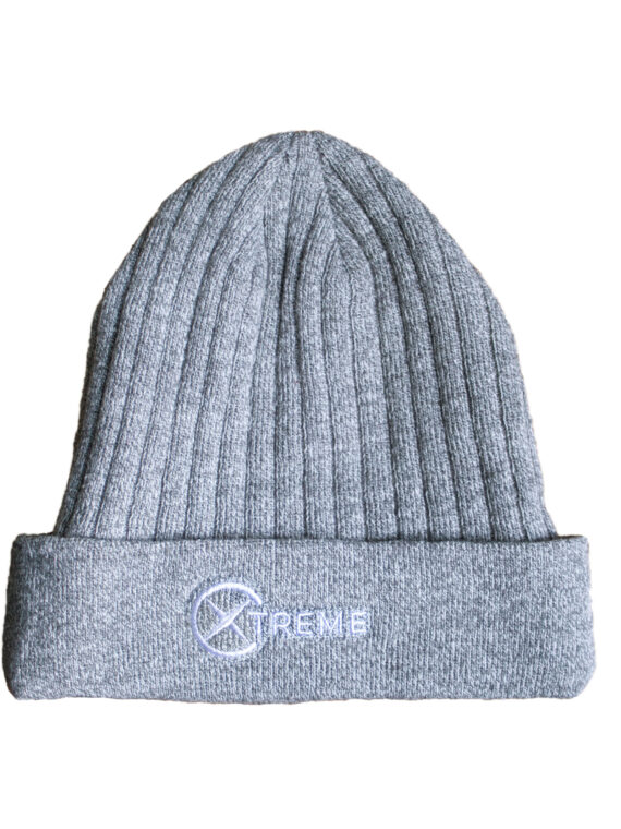 Xtremely Warm Beanies with Embroidered Logo - Grey