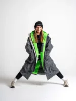 Xtreme Reflective Waterproof Jacket With Green Fleece Lining