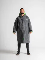 Xtreme Reflective Waterproof Jacket With Green Fleece Lining