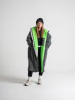 Xtreme Reflective Waterproof Jacket With Green Fleece Lining