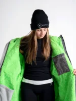 Xtreme Reflective Waterproof Jacket With Green Fleece Lining