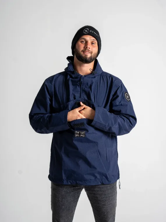 Xtreme Waterproof Pullover 1/4 Zip Jacket in Navy - Unisex