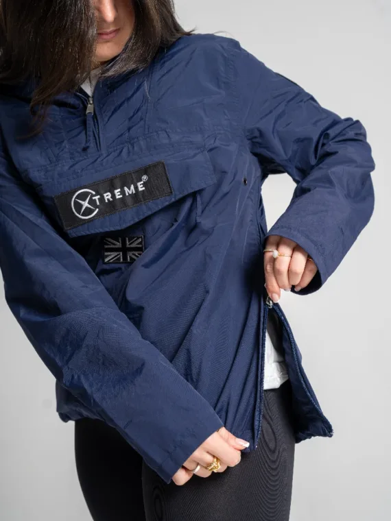 Xtreme Waterproof Pullover 1/4 Zip Jacket in Navy - Unisex